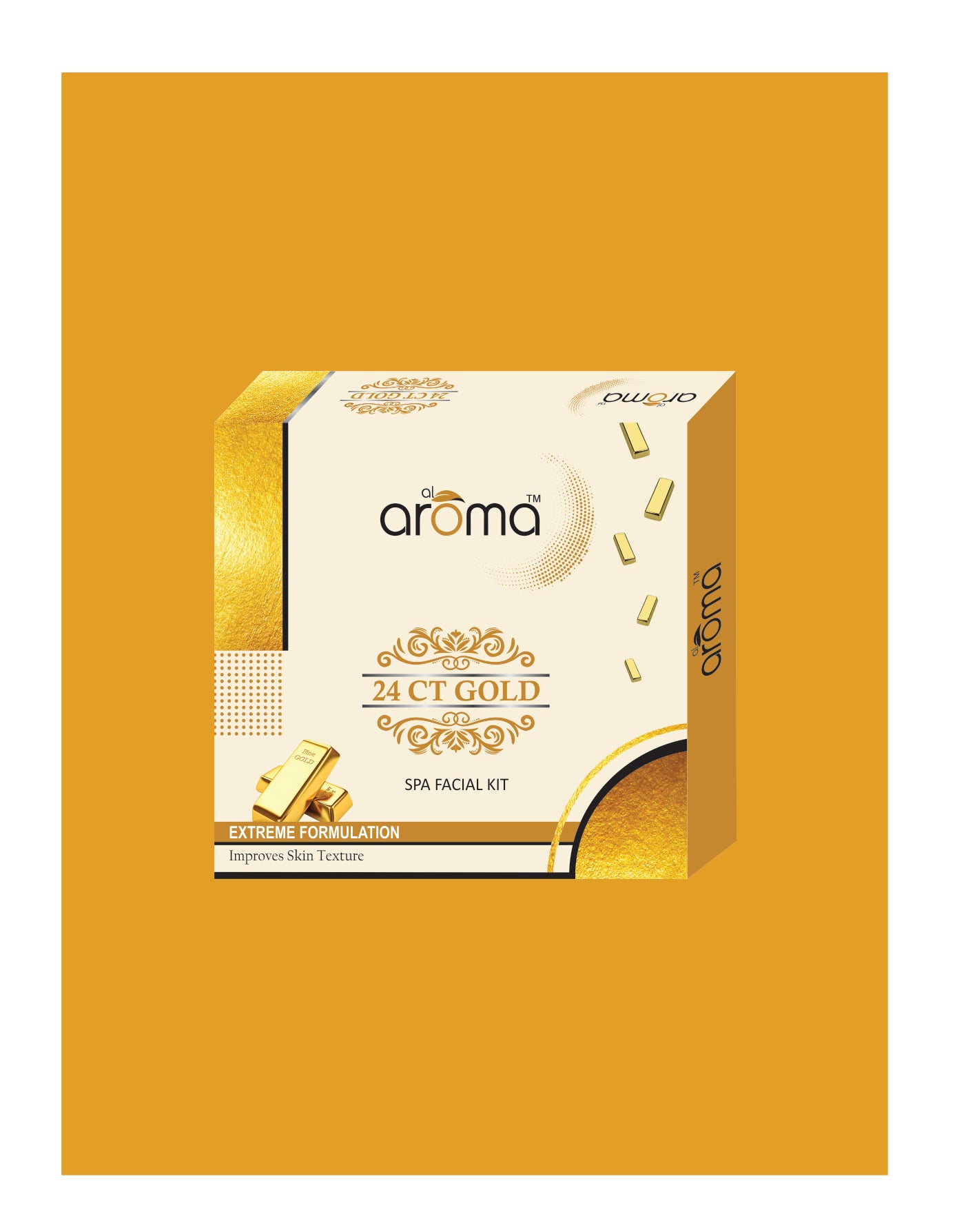 24K Gold Spa Facial Kit – Radiance Boost & Skin Firming Facial Treatment for Glowing Skin