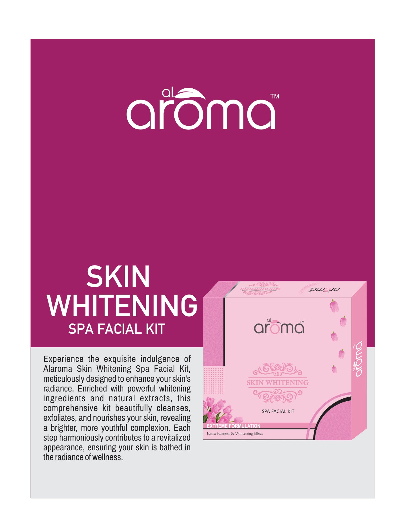 Skin Whitening Spa Facial Kit – Brightening & Pigmentation Control Treatment for Radiant Skin