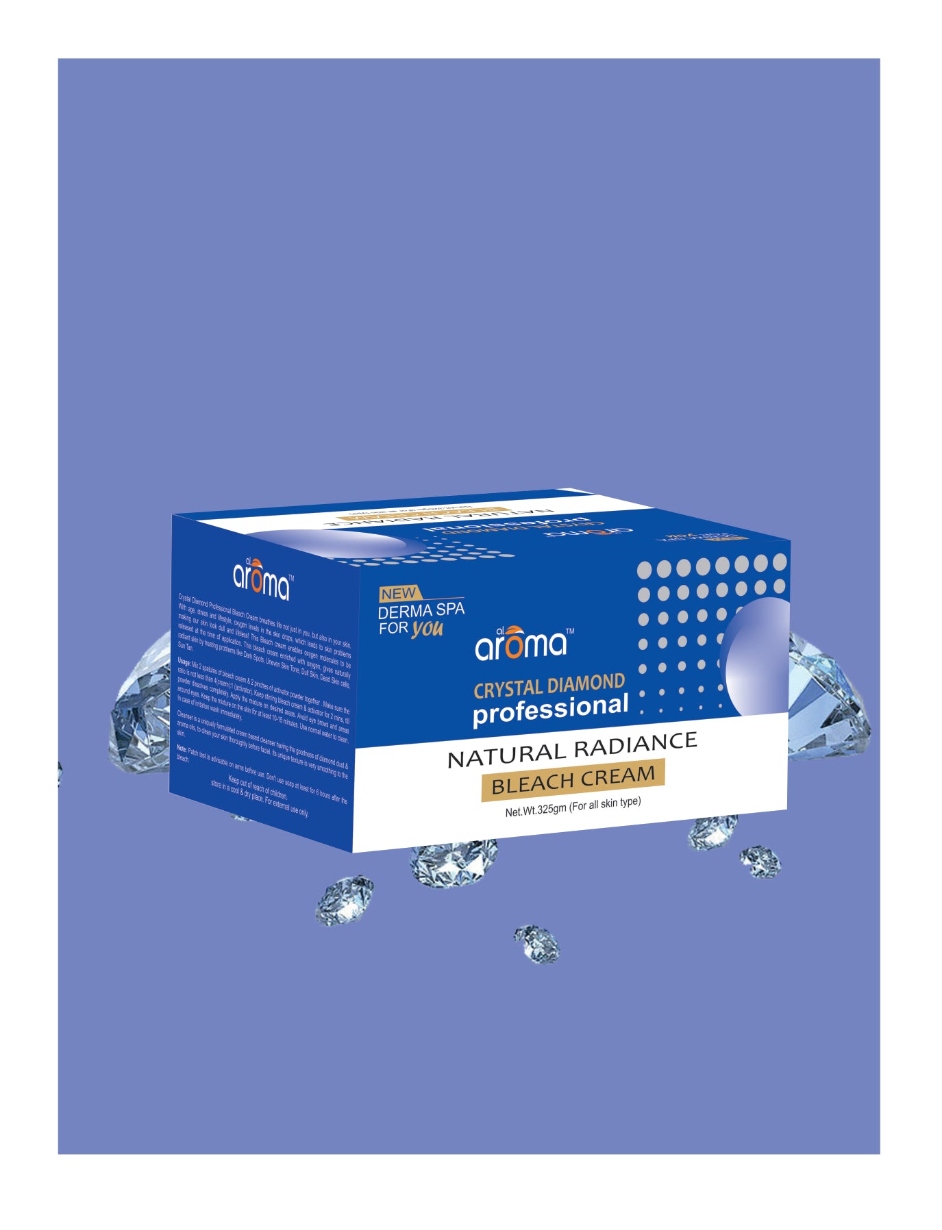 Crystal Diamond Bleach Cream – Instant Glow Bleach with Diamond Dust for Polished, Radiant Skin