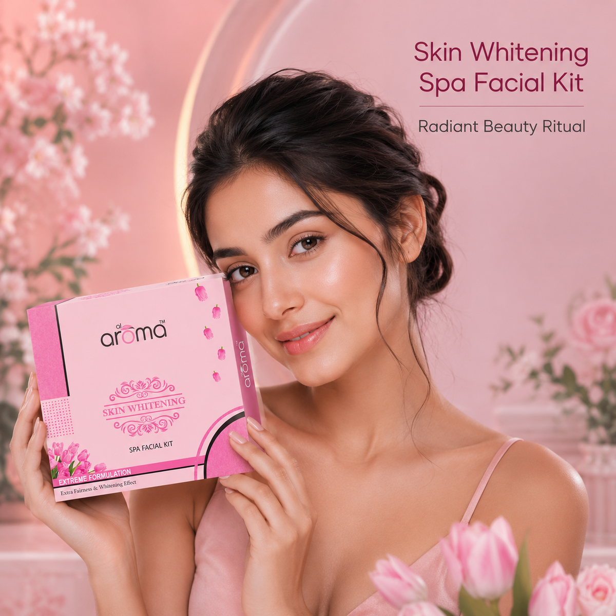 Skin Whitening Spa Facial Kit – Brightening & Pigmentation Control Treatment for Radiant Skin