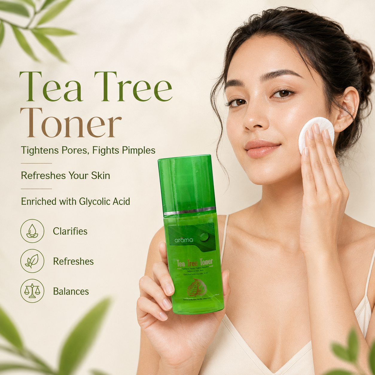 Tea Tree Toner – Pore-Tightening & Oil-Control Toner for Acne-Prone Skin