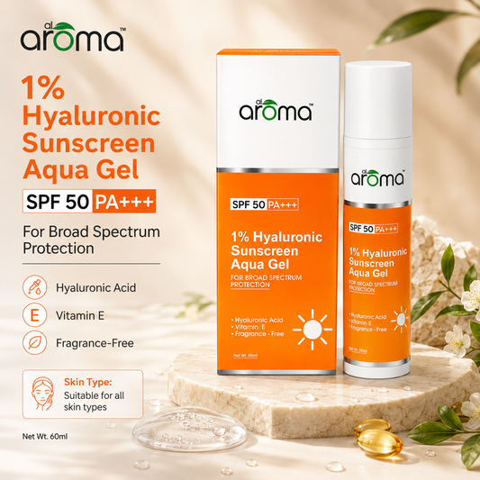 1% Hyaluronic Aqua Gel Sunscreen SPF 50 PA+++ – Ultra-Lightweight Hydrating UV Protection
