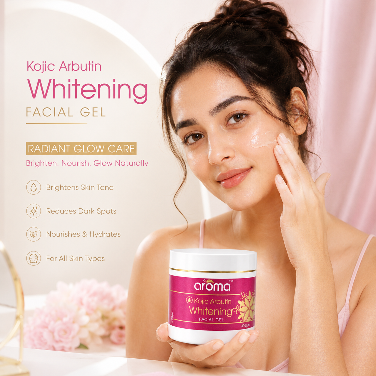 Kojic Arbutin Facial Gel – Brightening & Pigmentation Care Hydrating Gel