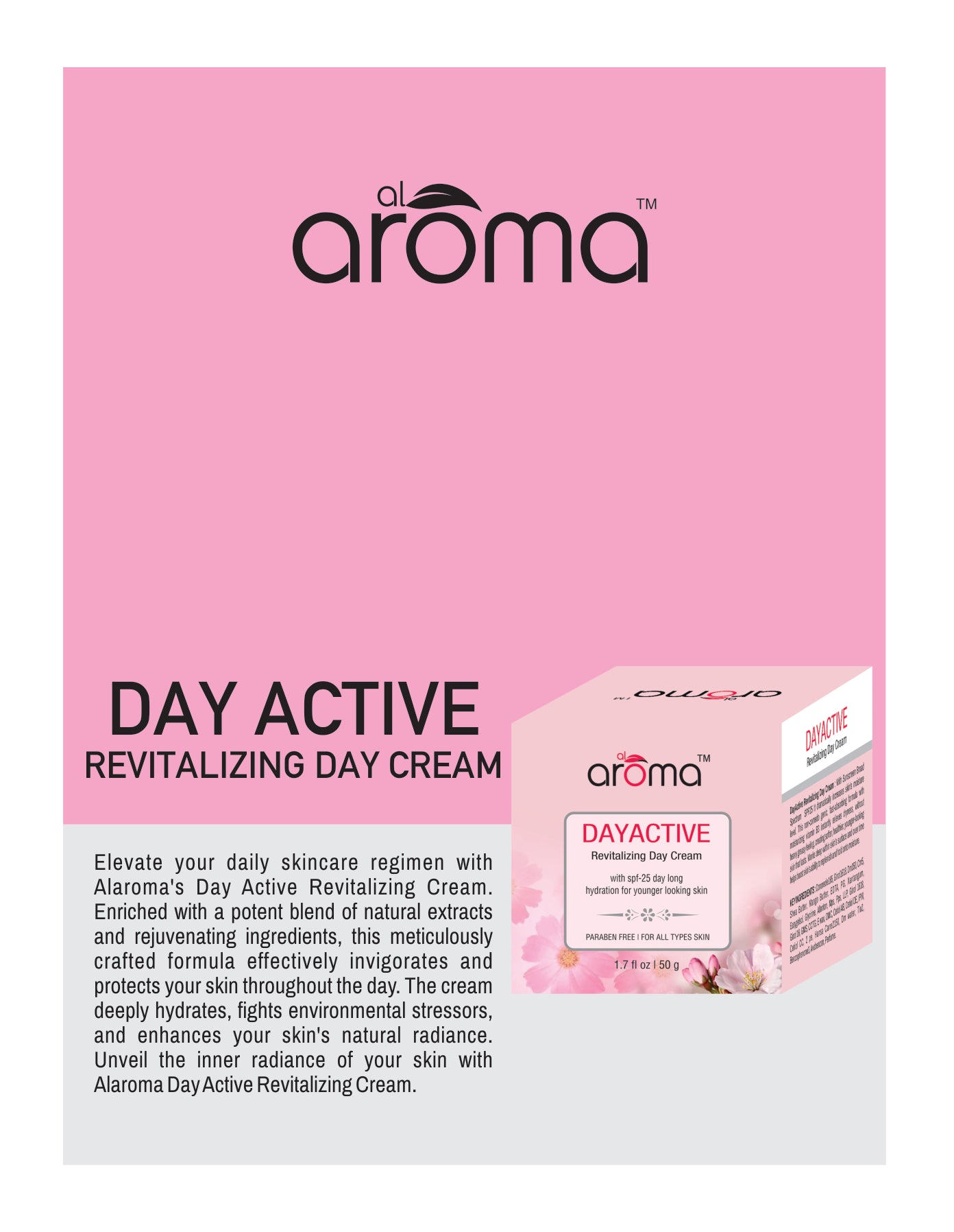 Day Active Revitalizing Cream With SPF 25 – Daily Moisturizer with Sun Protection & Skin Brightening