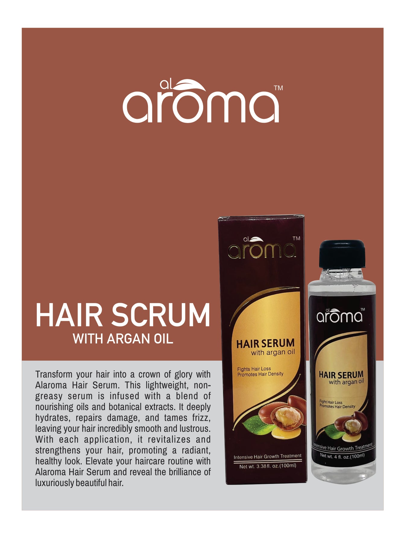 Hair Serum – Anti-Frizz & Shine-Enhancing Serum for Silky, Manageable Hair