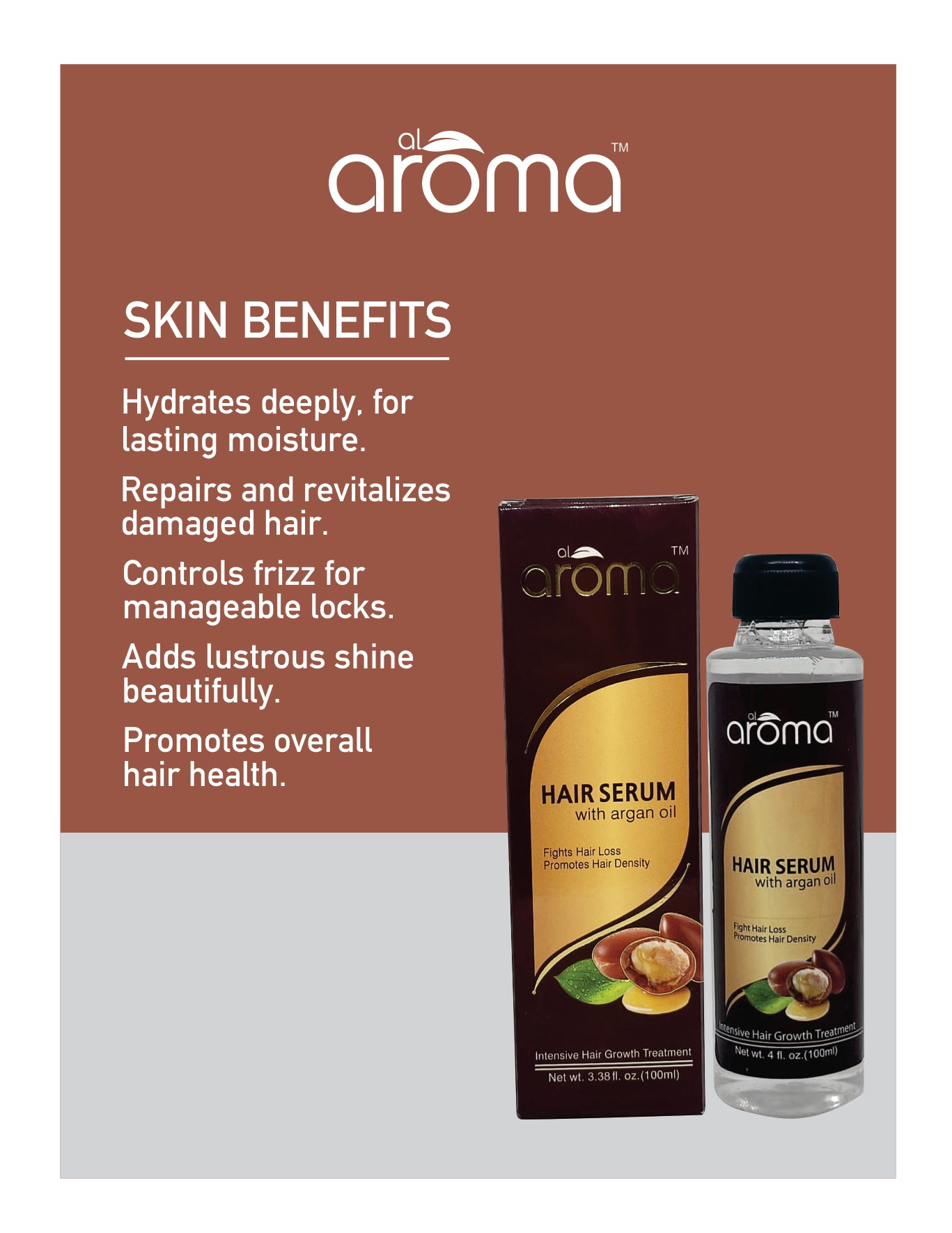 Hair Serum – Anti-Frizz & Shine-Enhancing Serum for Silky, Manageable Hair