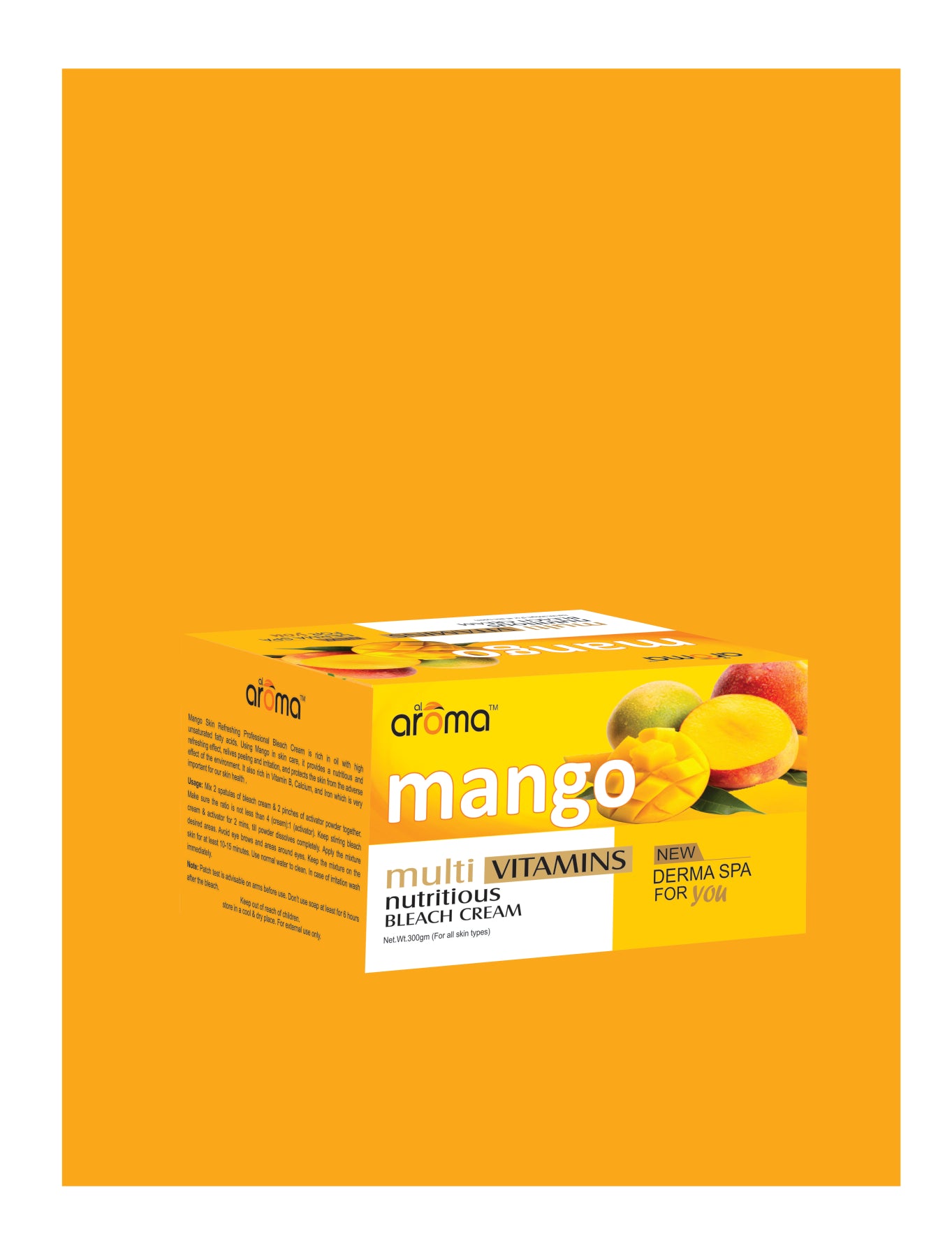 Mango Bleach Cream – Skin Brightening Bleach with Fruit Enzymes for Smooth & Glowing Complexion