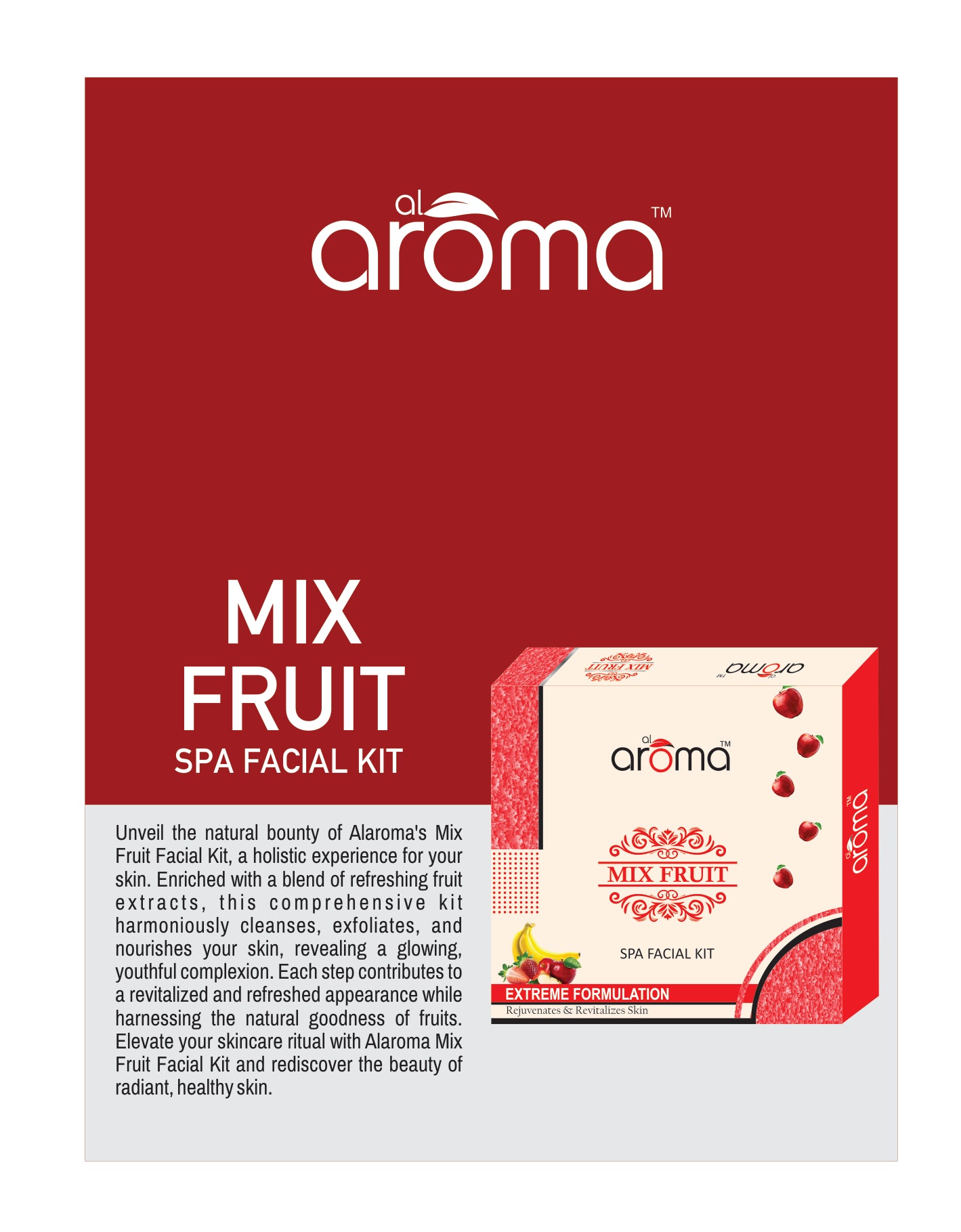 Mix Fruit Spa Facial Kit – Nourishing & Revitalizing Facial Treatment for Fresh, Glowing Skin