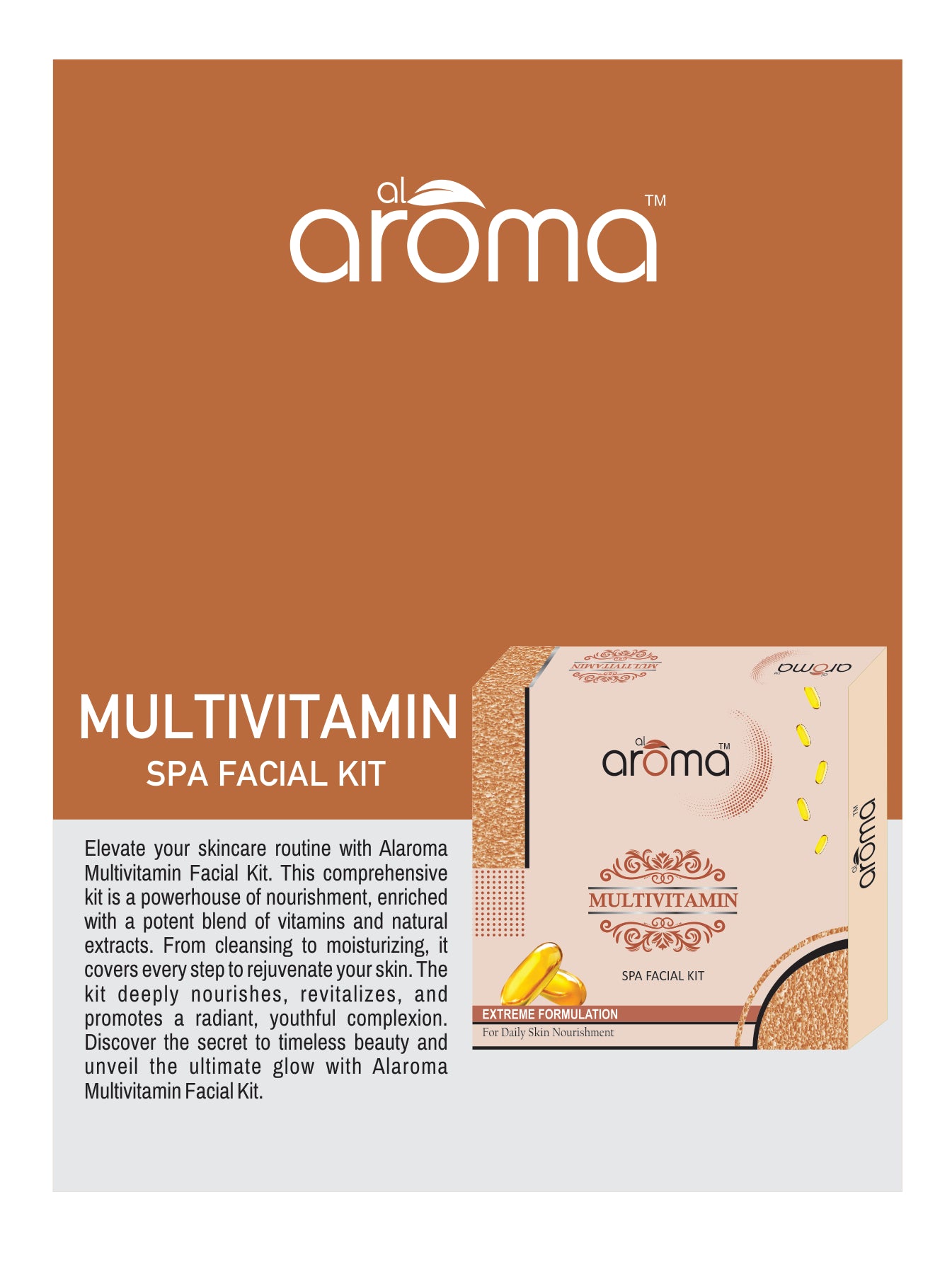 Multivitamin Spa Facial Kit – Skin Revitalizing & Nourishing Facial Treatment for Healthy Glow