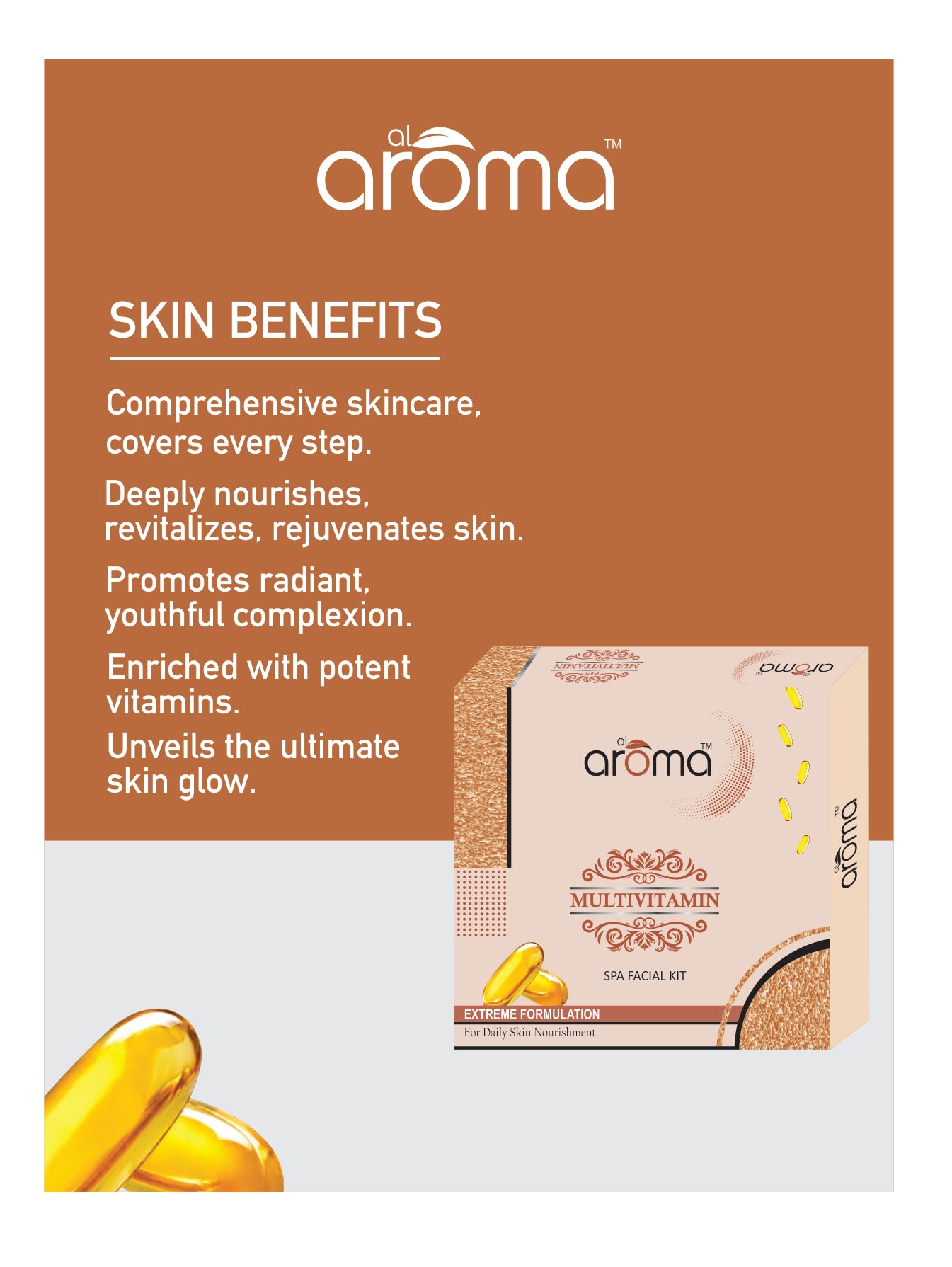 Multivitamin Spa Facial Kit – Skin Revitalizing & Nourishing Facial Treatment for Healthy Glow