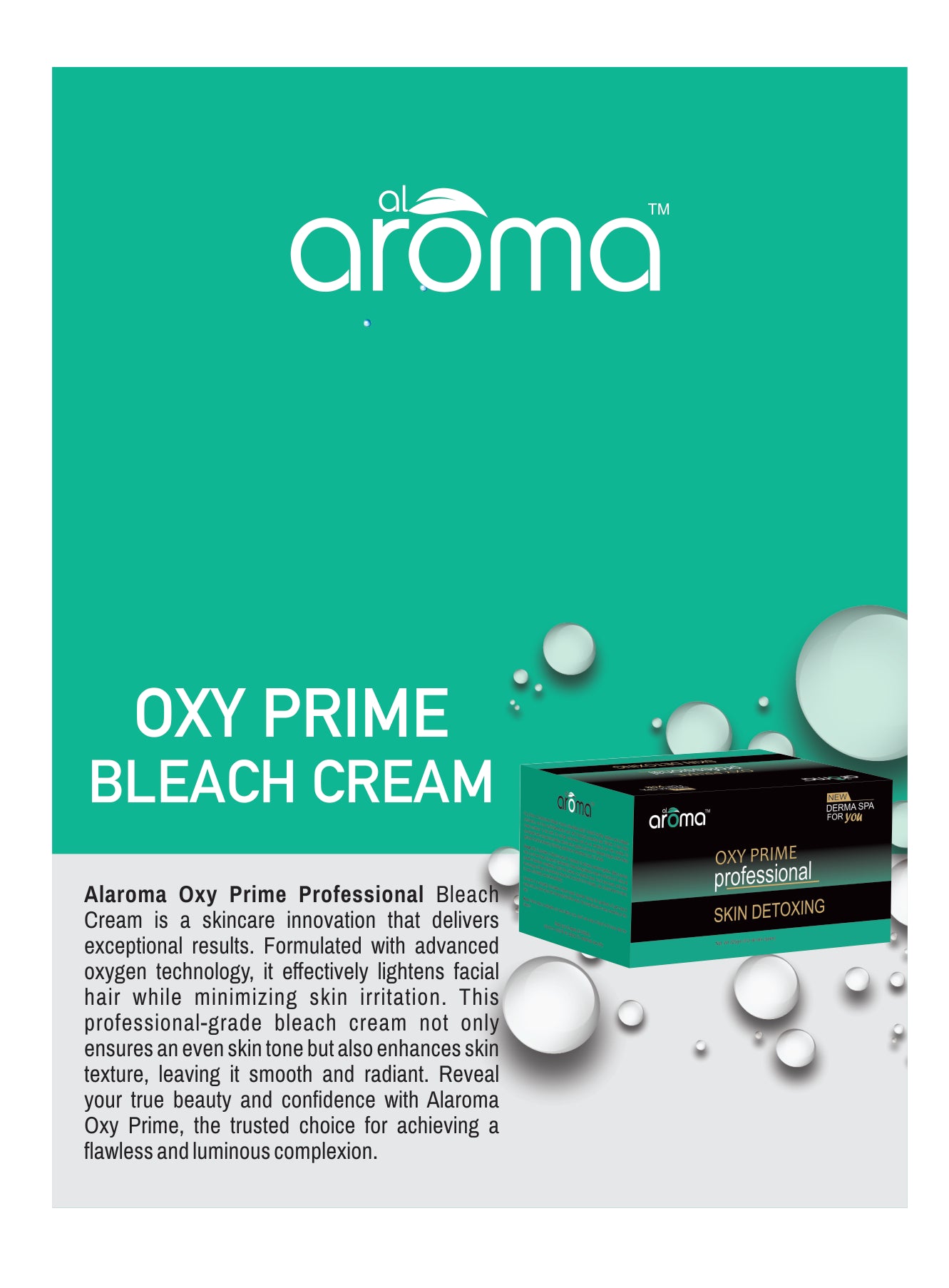 Oxy Prime Bleach Cream – Oxygen-Boost Glow Bleach for Bright, Refreshed & Revitalized Skin