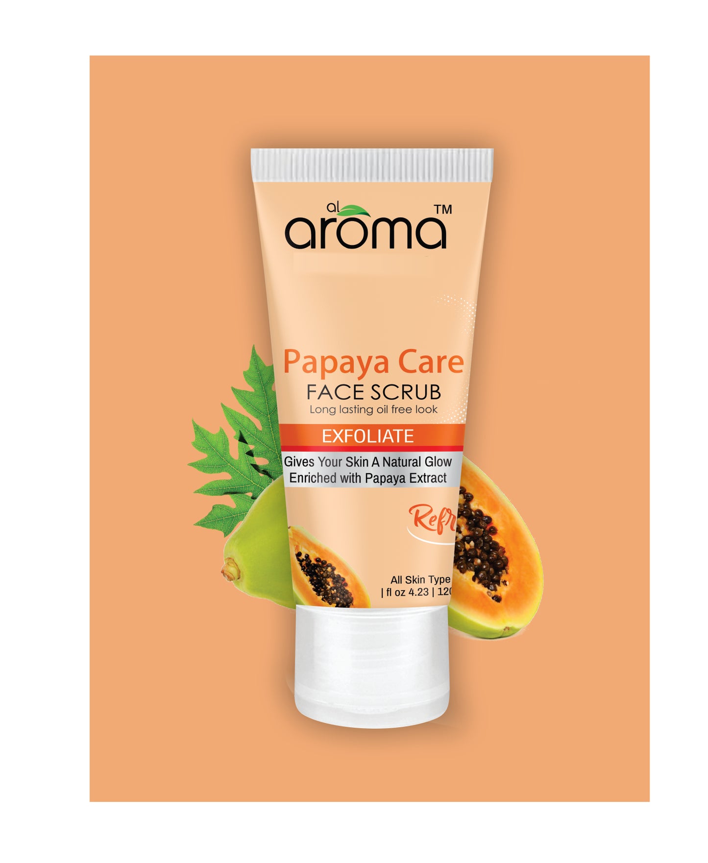 Papaya Care Face Scrub – Tan Removal & Brightening Scrub for Smooth, Glowing Skin