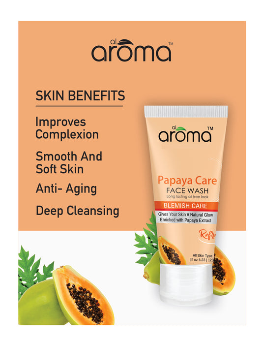 Papaya Care Face Wash – Gentle Brightening Cleanser for Clear & Glowing Skin