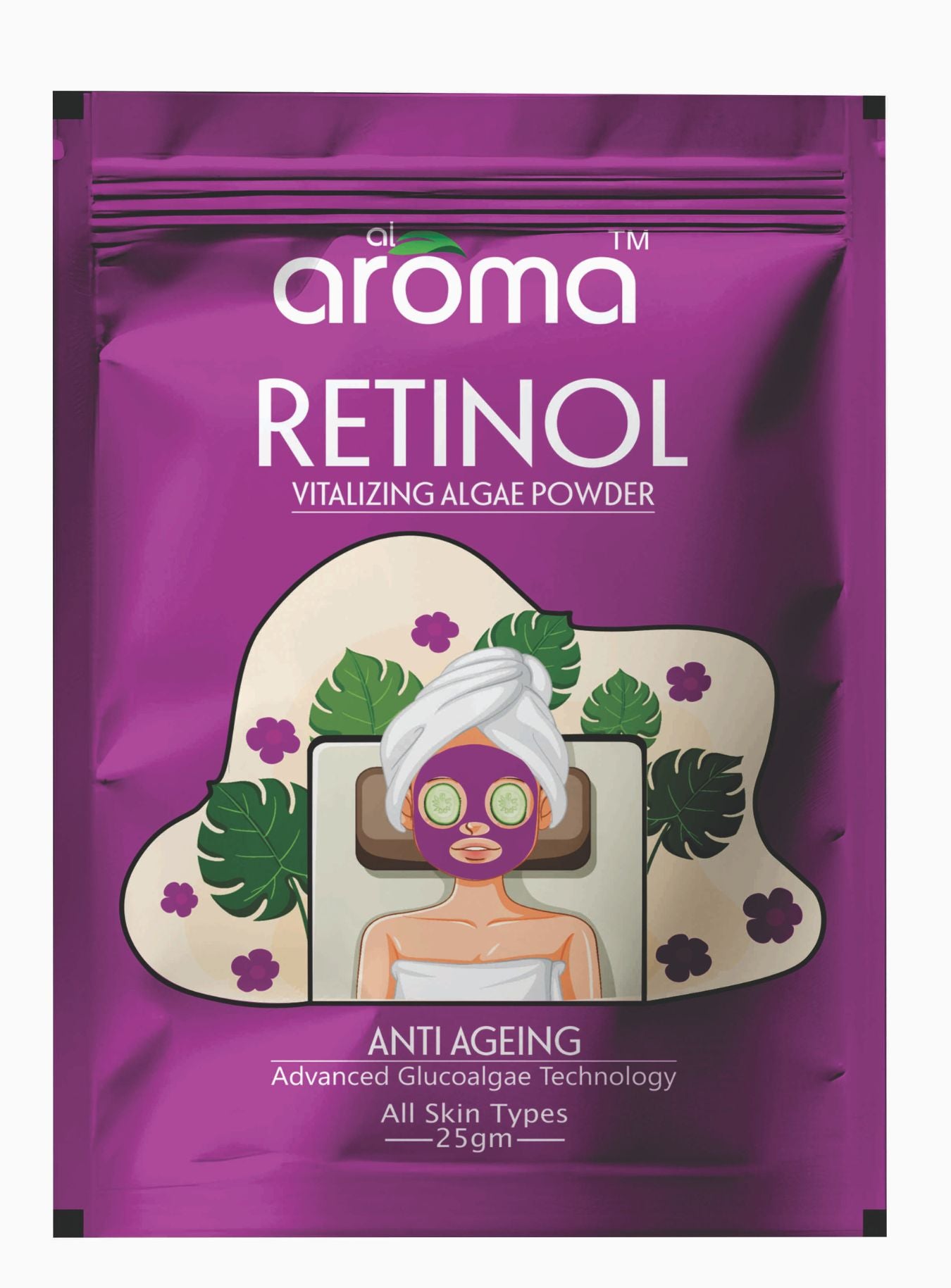 Retinol Algae Rubber Mask – Anti-Aging Peel-Off Mask with Retinol & Sea Algae for Firm, Youthful Skin