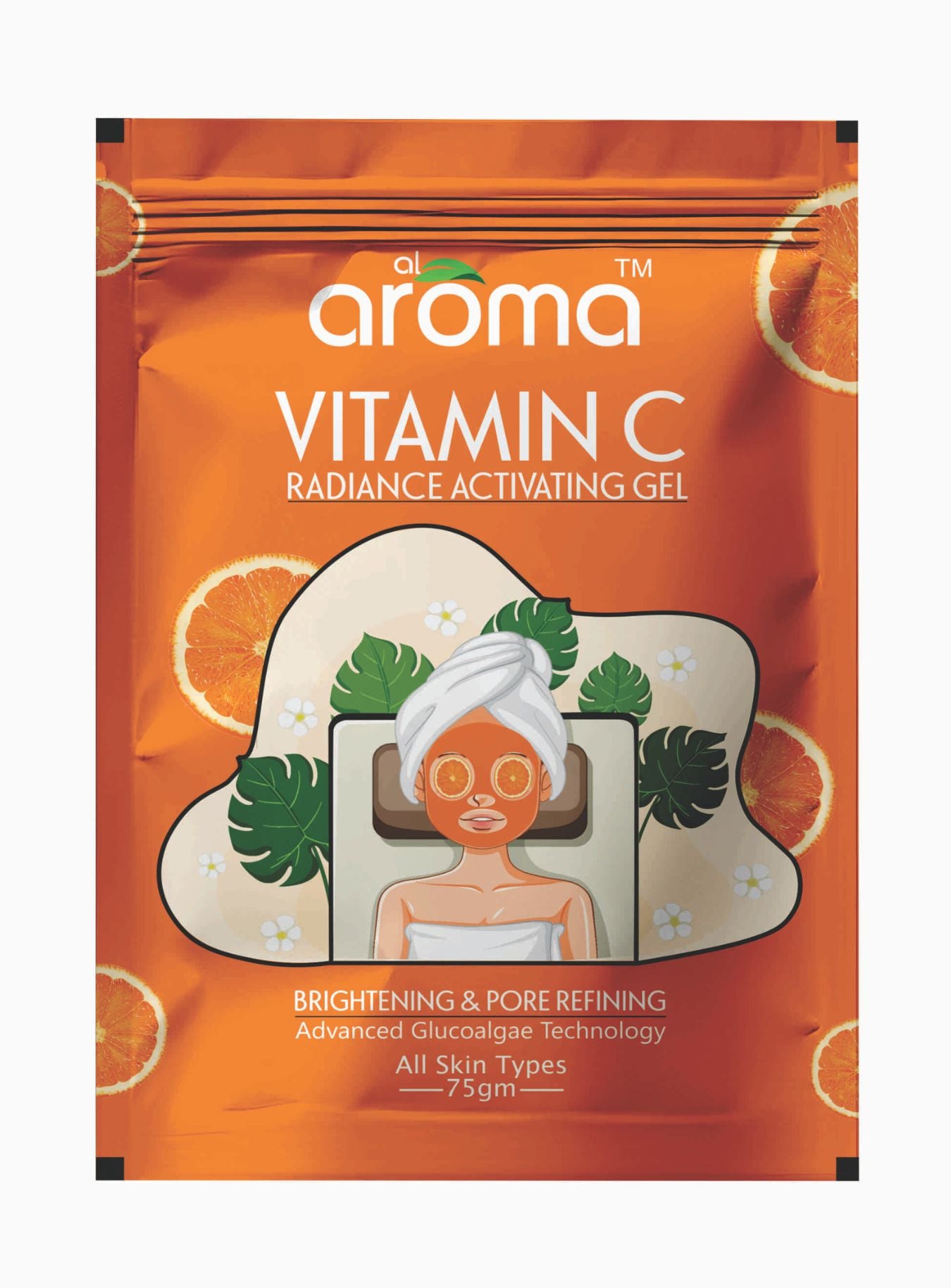 Vitamin C Algae Rubber Mask – Skin Brightening & Firming Peel-Off Mask with Vitamin C & Sea Algae Extract