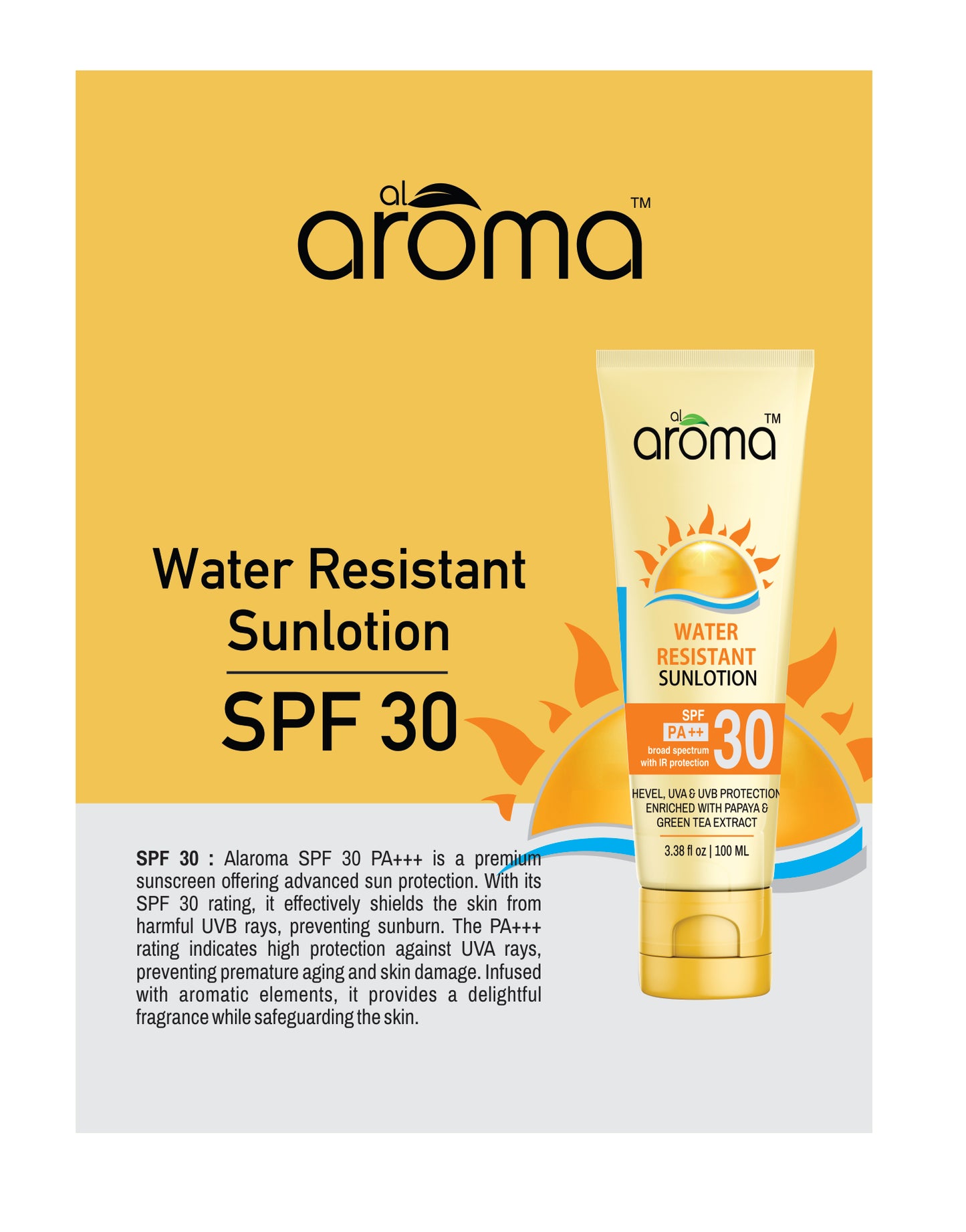 SPF 30 PA+++ Sun Block Lotion – Broad Spectrum UV Protection