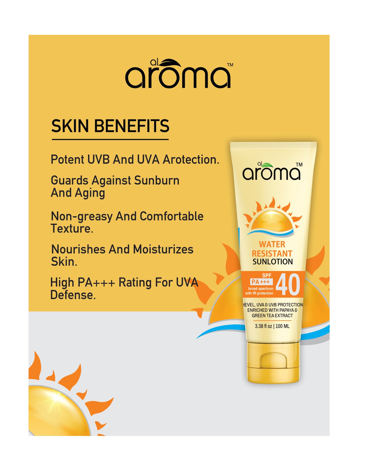 SPF 40 Mattifying Sunscreen Lotion – Broad Spectrum UV Protection with Oil Control Finish