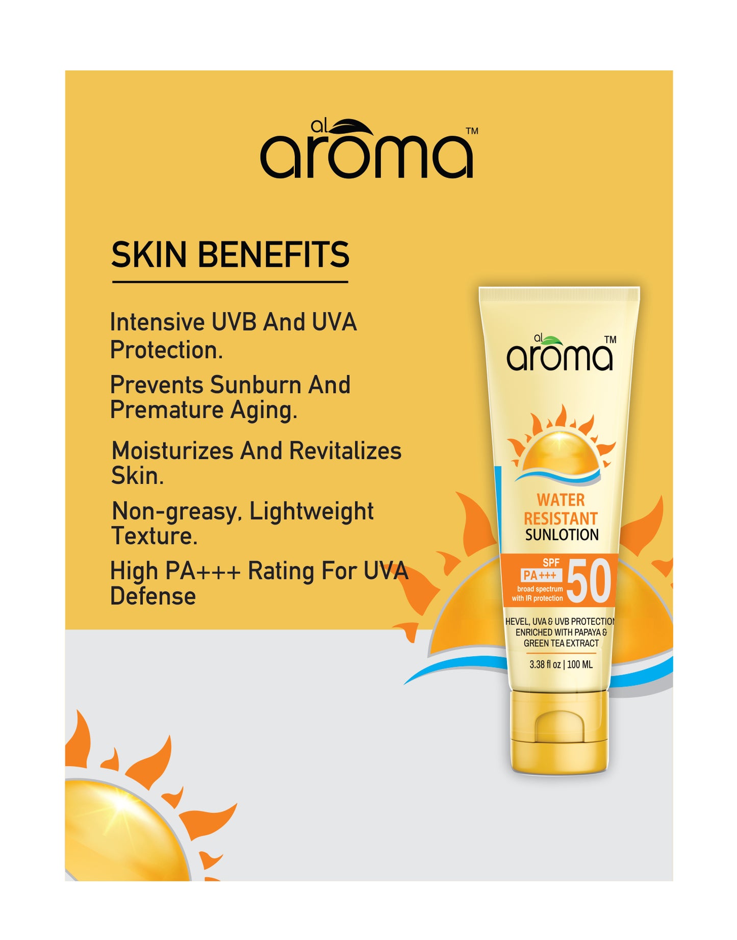 SPF 50 PA+++ Sunscreen Lotion – Ultra-Light UV Protection for All Skin Types