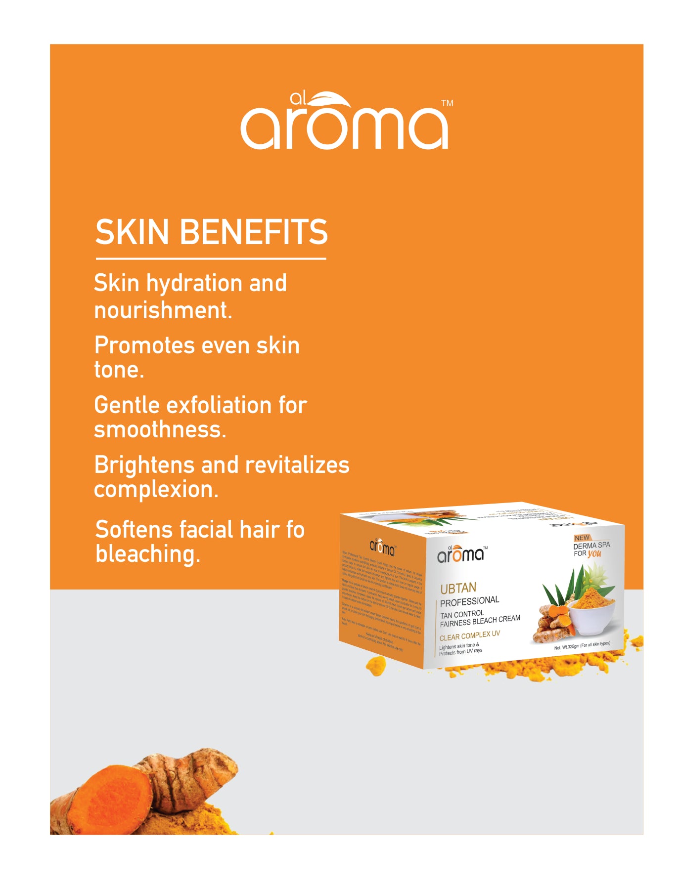 Ubtan Bleach Cream – Ayurvedic Glow Bleach for Bright, Clear & Tanned Skin