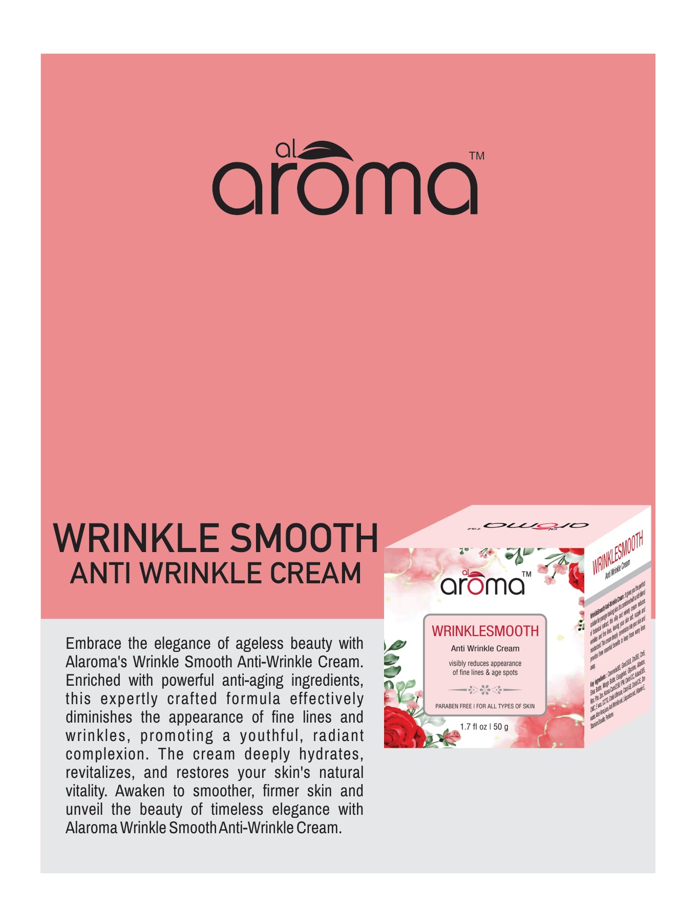 Wrinkle Smooth Anti-Wrinkle Cream – Firming & Age-Defying Cream with Retinol & Collagen Boosters