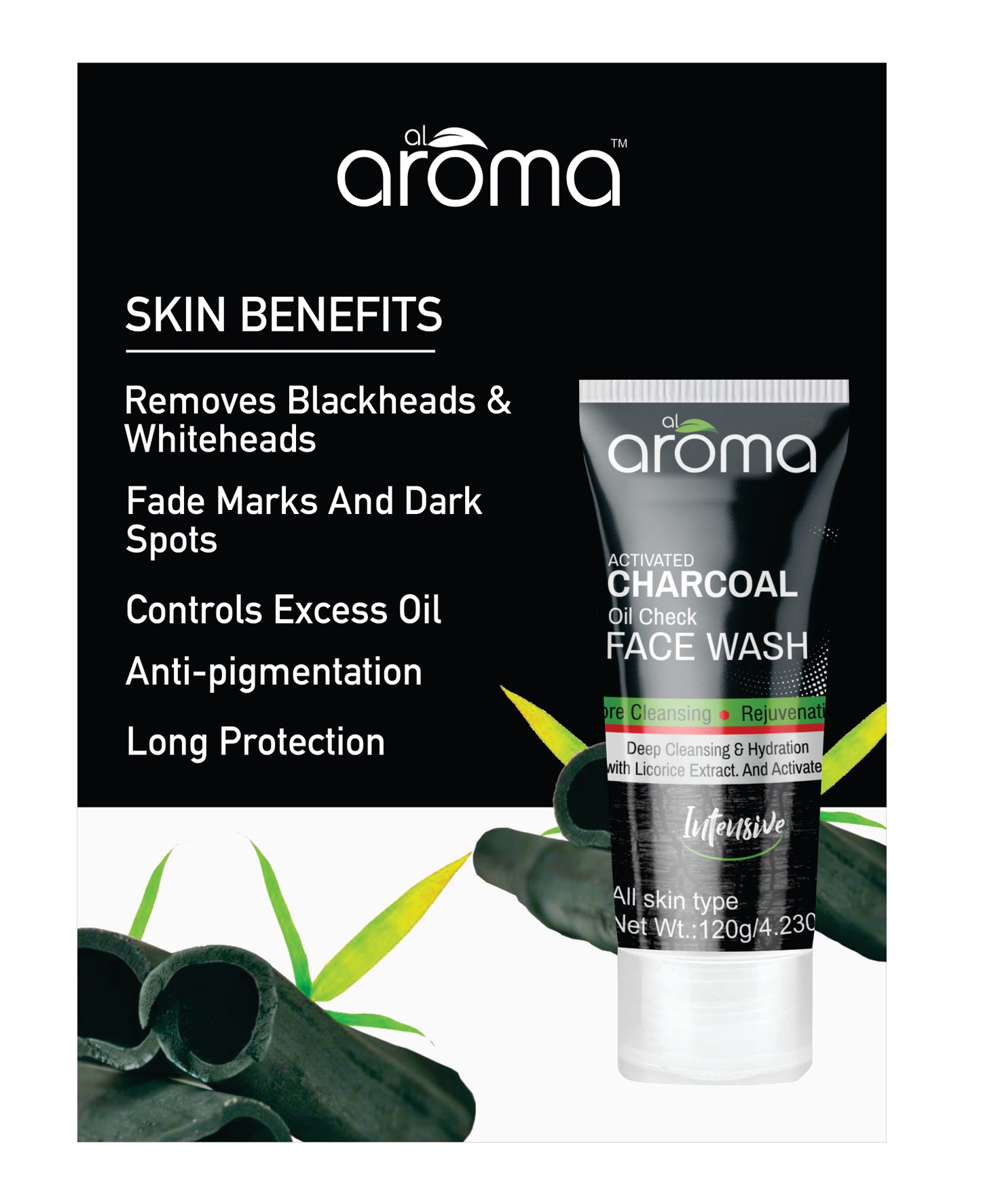 Activated Charcoal Face Wash – Deep Pore Cleanser for Clear & Detoxified Skin