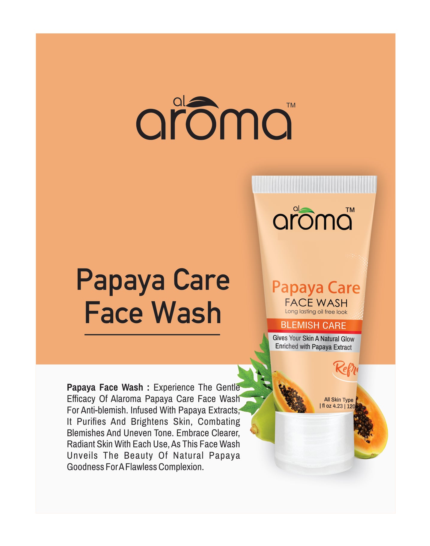 Papaya Care Face Wash – Gentle Brightening Cleanser for Clear & Glowing Skin