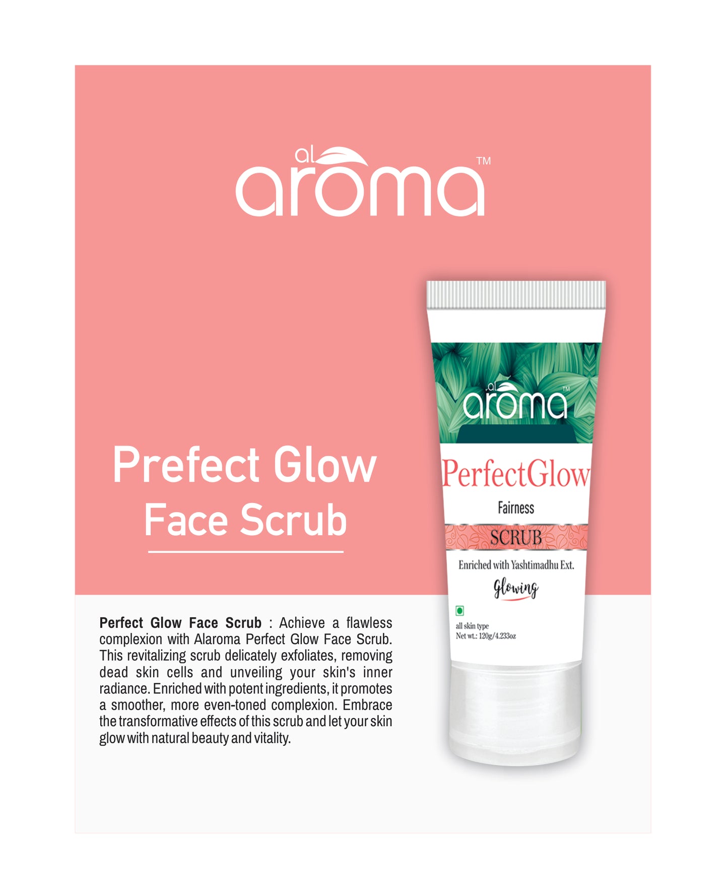 Perfect Glow Face Scrub – Brightening Exfoliator for Radiant & Smooth Skin