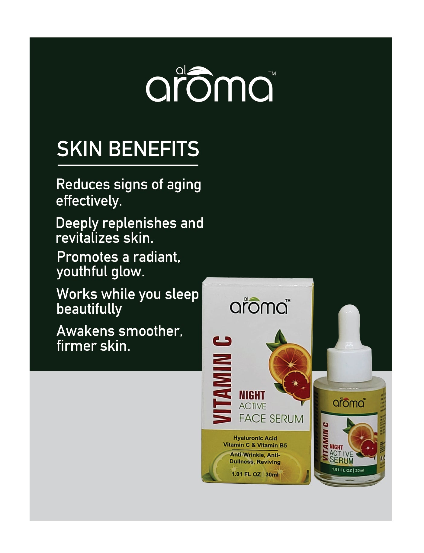 Night Active Face Serum – Overnight Repair & Hydration Serum