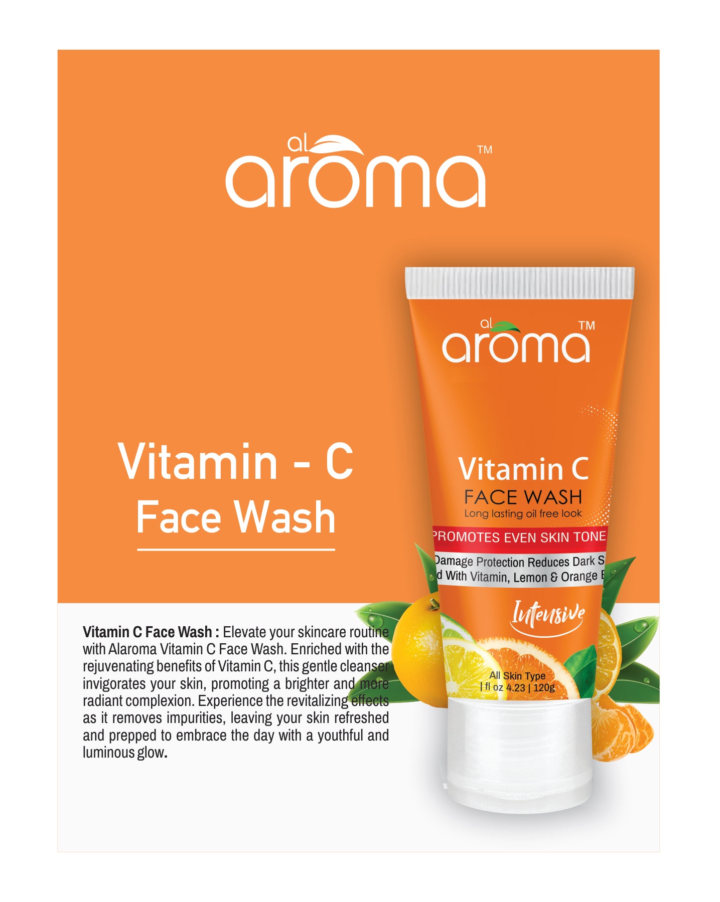 Vitamin C Face Wash โ Brightening & Antioxidant Cleanser for Radiant Skin