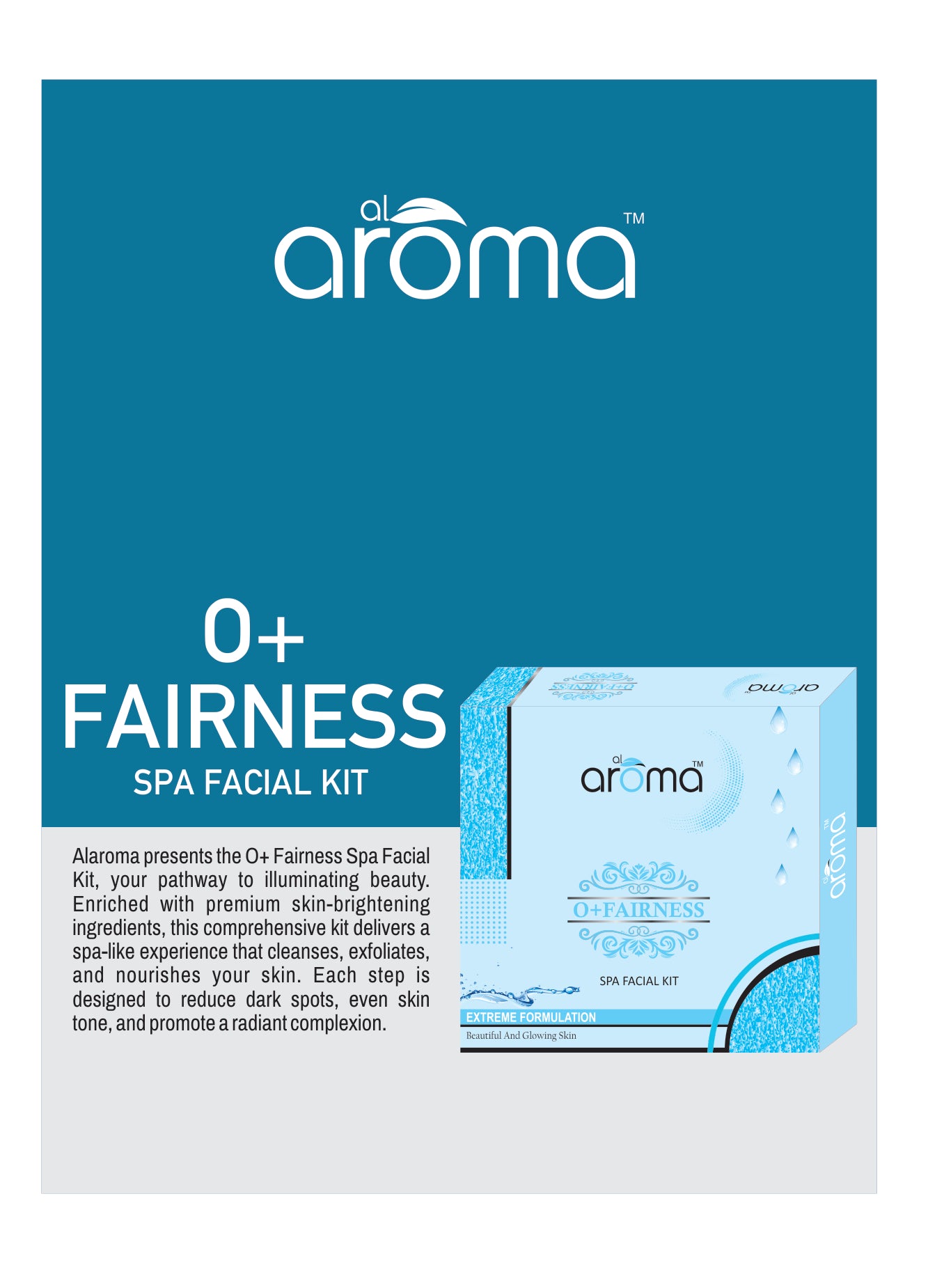 O+ Fairness Spa Facial Kit – Skin Brightening & Tan Removal Treatment for All Skin Types