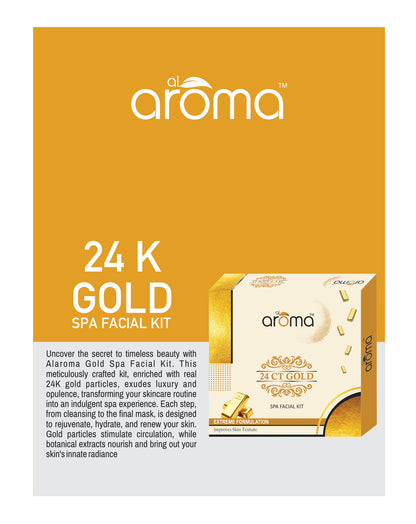 24K Gold Spa Facial Kit – Radiance Boost & Skin Firming Facial Treatment for Glowing Skin