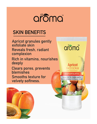 Apricot Face Scrub – Gentle Exfoliating Scrub for Smooth & Glowing Skin