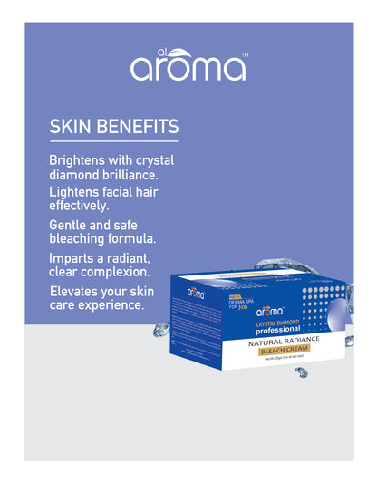 Crystal Diamond Bleach Cream – Instant Glow Bleach with Diamond Dust for Polished, Radiant Skin