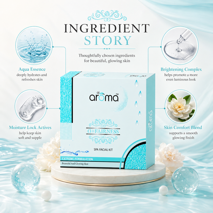 O+ Fairness Spa Facial Kit – Skin Brightening & Tan Removal Treatment for All Skin Types