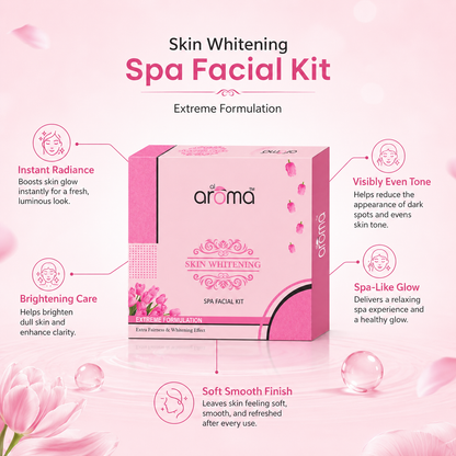 Skin Whitening Spa Facial Kit – Brightening & Pigmentation Control Treatment for Radiant Skin