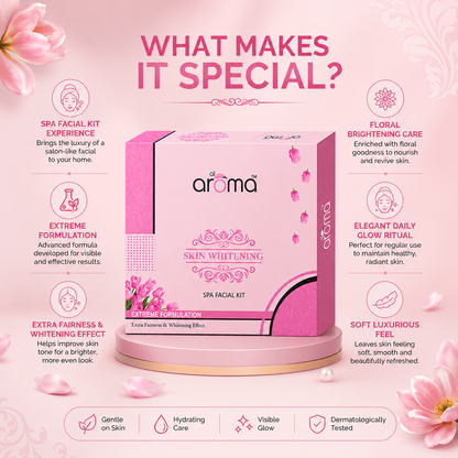 Skin Whitening Spa Facial Kit – Brightening & Pigmentation Control Treatment for Radiant Skin