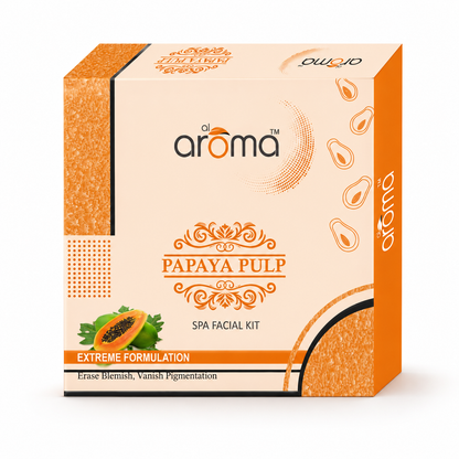 Papaya Pulp Spa Facial Kit – Blemish Control & Skin Brightening Facial Treatment