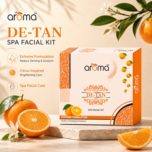 De Tan Spa Facial Kit – Tan Removal & Skin Brightening Treatment for All Skin Types