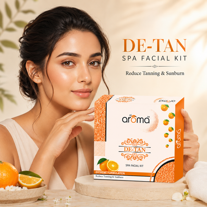 De Tan Spa Facial Kit – Tan Removal & Skin Brightening Treatment for All Skin Types