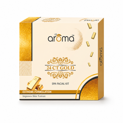 24K Gold Spa Facial Kit – Radiance Boost & Skin Firming Facial Treatment for Glowing Skin