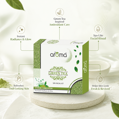 Green Tea Spa Facial Kit – Antioxidant-Rich Detox & Skin-Calming Facial Treatment