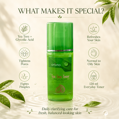 Tea Tree Toner – Pore-Tightening & Oil-Control Toner for Acne-Prone Skin