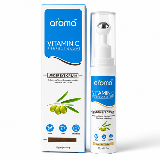 Vitamin C Perfect Glow Under Eye Cream – Brightening & Anti-Dark Circle Eye Cream with Vitamin C & Hyaluronic Acid