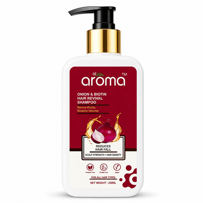 Onion Shampoo – Anti-Hair Fall & Hair Growth Shampoo with Nourishing Care
