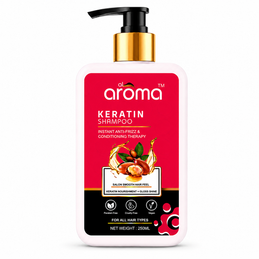 Keratin Shampoo – Smoothening & Frizz-Control Shampoo for Silky, Strong Hair