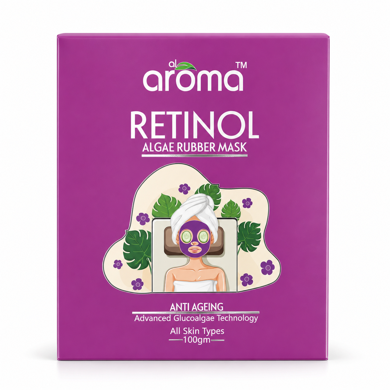 Retinol Algae Rubber Mask – Anti-Aging Peel-Off Mask with Retinol & Sea Algae for Firm, Youthful Skin