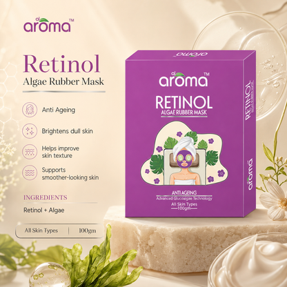 Retinol Algae Rubber Mask – Anti-Aging Peel-Off Mask with Retinol & Sea Algae for Firm, Youthful Skin
