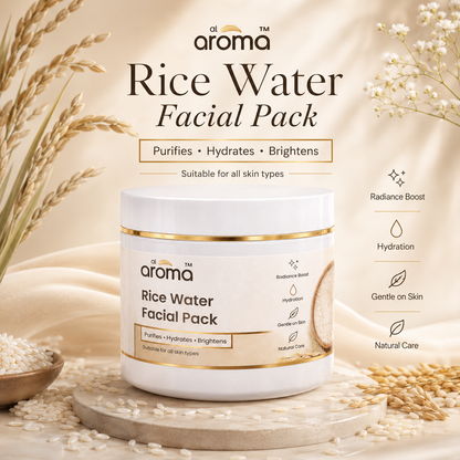 Rice Water Facial Pack – Hydrating & Glow-Boosting Face Pack for Soft, Smooth & Radiant-Looking Skin