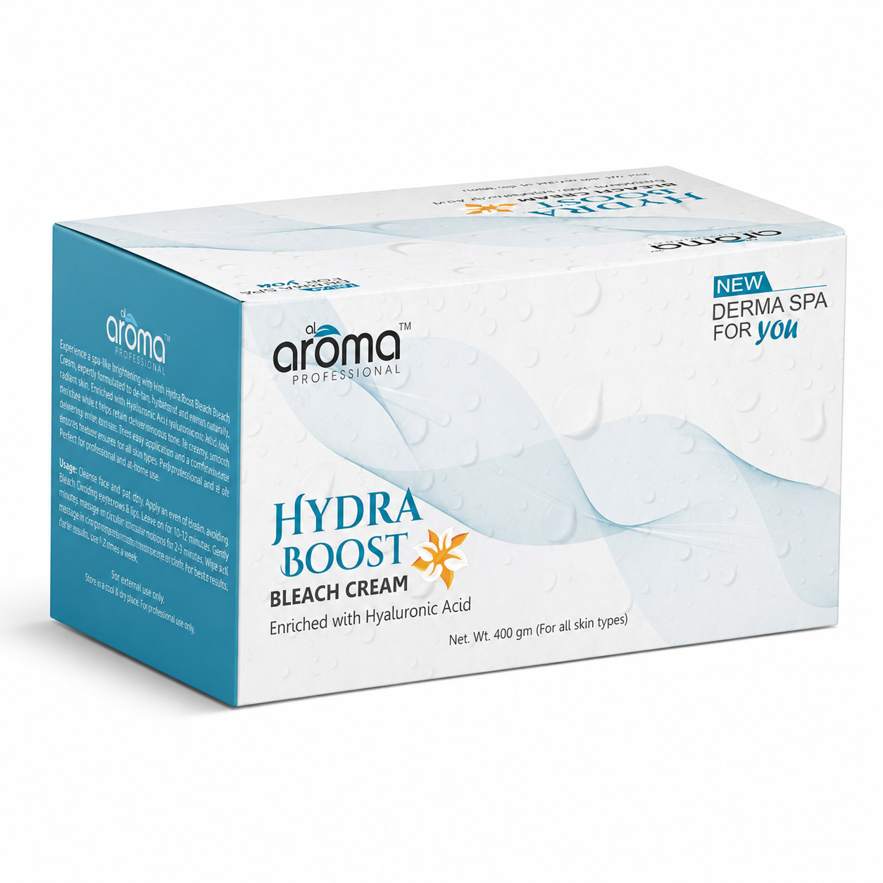 Hydra Boost Bleach Cream - 4 Step Hydrating Formula with Hyaluronic Acid