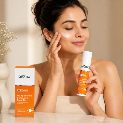 1% Hyaluronic Aqua Gel Sunscreen SPF 50 PA+++ – Ultra-Lightweight Hydrating UV Protection